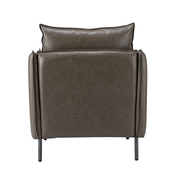 Georges Modern Vegan Leather Armchair 3