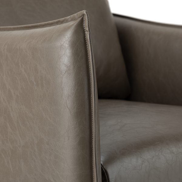 Georges Modern Vegan Leather Armchair 4