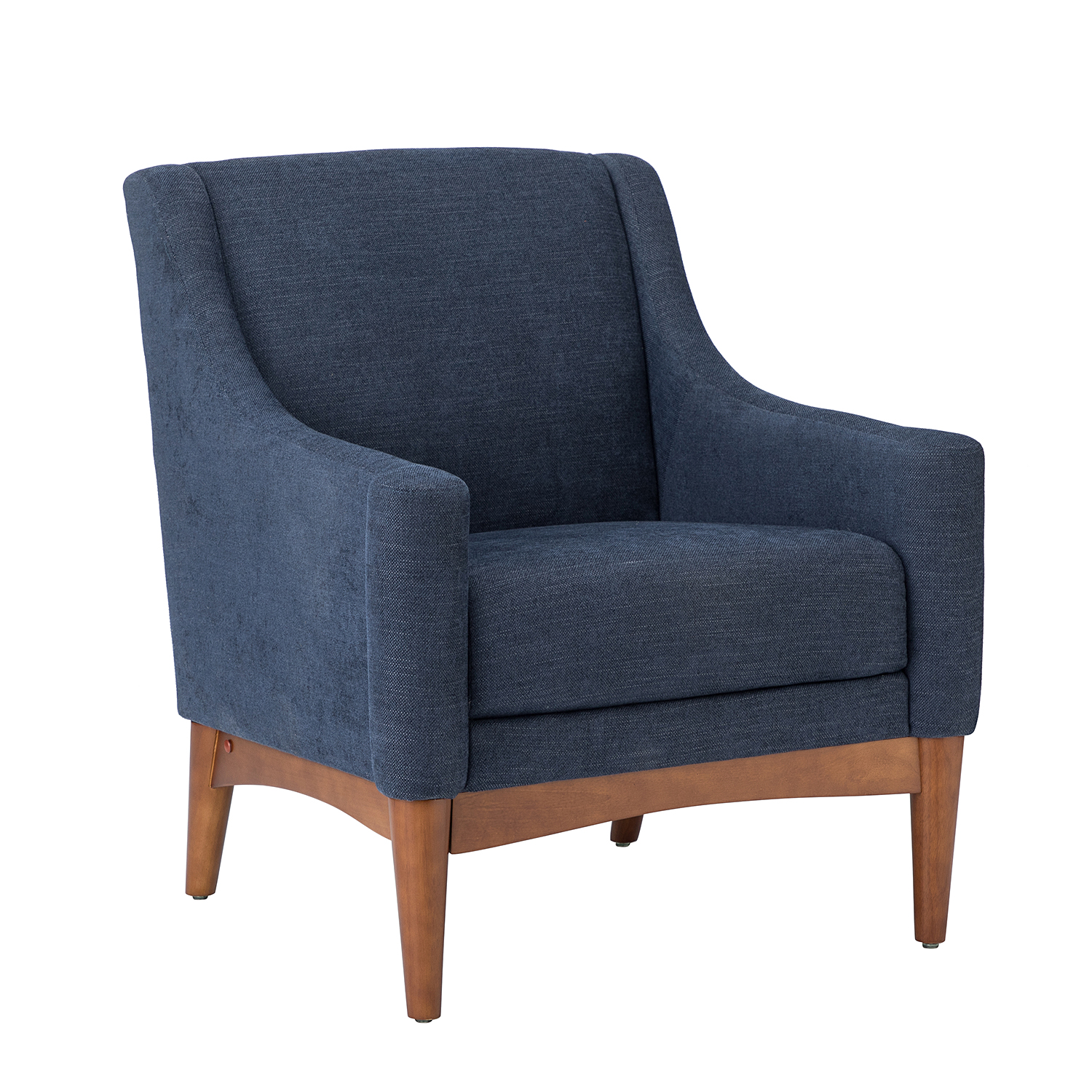 Gerard Navy Mid-Century Modern Ergonomic Armchair 2 Gerard Navy Mid-Century Modern Ergonomic Armchair - Image 2