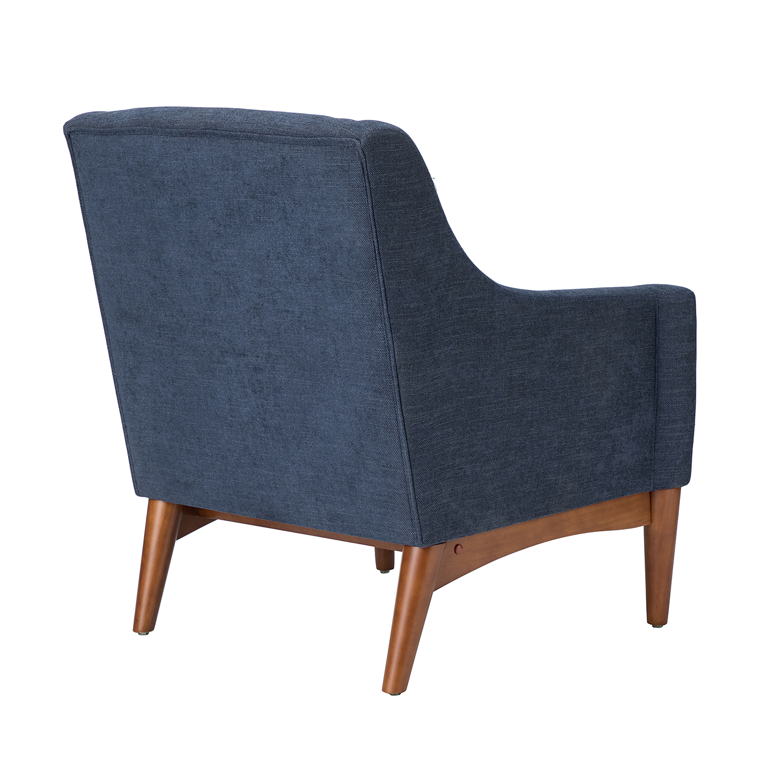 Gerard Navy Mid-Century Modern Ergonomic Armchair 3 Gerard Navy Mid-Century Modern Ergonomic Armchair - Image 3