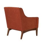 Gerard Orange Mid-Century Modern Ergonomic Armchair