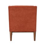 Gerard Orange Mid-Century Modern Ergonomic Armchair
