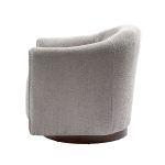 Gero Grey Chenille 360 Swivel Modern Barrel Chair 8 Gero Grey Chenille 360 Swivel Modern Barrel Chair