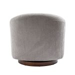 Gero Grey Chenille 360 Swivel Modern Barrel Chair 10 Gero Grey Chenille 360 Swivel Modern Barrel Chair