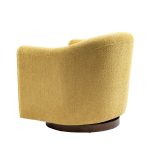 Gero Yellow Chenille 360 Swivel Modern Barrel Accent Chair 9 Gero Yellow Chenille 360 Swivel Modern Barrel Accent Chair