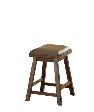 Gettysburg 24-Inch Saddle Counter Stool