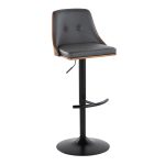 Gianna Mid-Century Modern Grey Faux Leather Barstools (Set of 2) 17 Gianna Mid-Century Modern Grey Faux Leather Barstools (Set of 2)