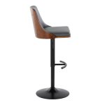 Gianna Mid-Century Modern Grey Faux Leather Barstools (Set of 2) 18 Gianna Mid-Century Modern Grey Faux Leather Barstools (Set of 2)
