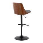 Gianna Mid-Century Modern Grey Faux Leather Barstools (Set of 2) 19 Gianna Mid-Century Modern Grey Faux Leather Barstools (Set of 2)