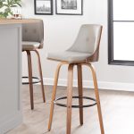 Gianna Mid-Century Modern Light Grey Swivel Barstools (Set of 2) 11 Gianna Mid-Century Modern Light Grey Swivel Barstools (Set of 2)