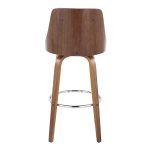Gianna Mid-Century Modern Walnut and Grey Swivel Barstool (Set of 2) 15 Gianna Mid-Century Modern Walnut and Grey Swivel Barstool (Set of 2)