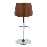 Gianna Mid-Century Modern White Faux Leather Swivel Barstool (Set of 2)