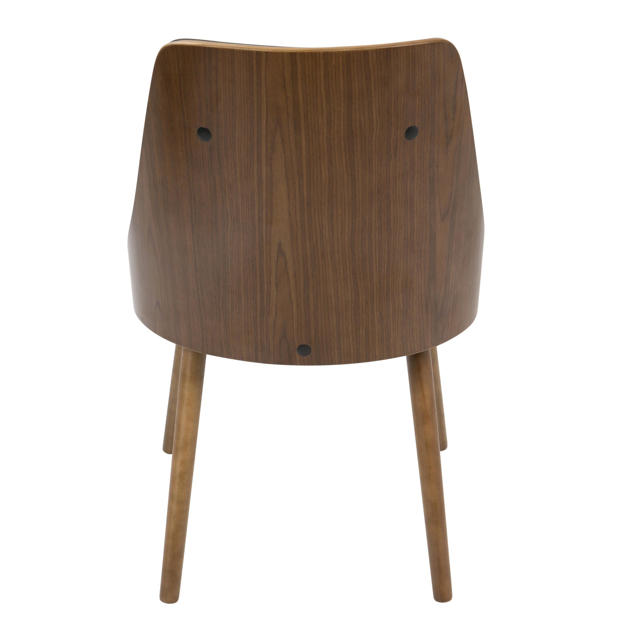 Gianna Walnut Brown Faux Leather Mid-Century Modern Accent Chair 10 Gianna Walnut Brown Faux Leather Mid-Century Modern Accent Chair - Image 10