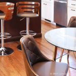 Gianna Walnut Brown Faux Leather Mid-Century Modern Accent Chair 19 Gianna Walnut Brown Faux Leather Mid-Century Modern Accent Chair