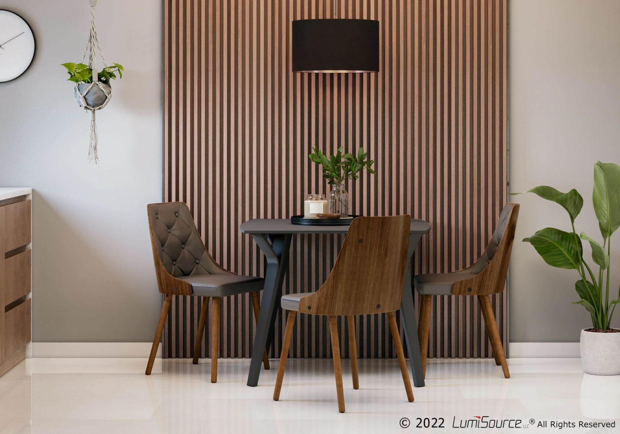 Gianna Walnut Brown Faux Leather Mid-Century Modern Accent Chair 1 Gianna Walnut Brown Faux Leather Mid-Century Modern Accent Chair