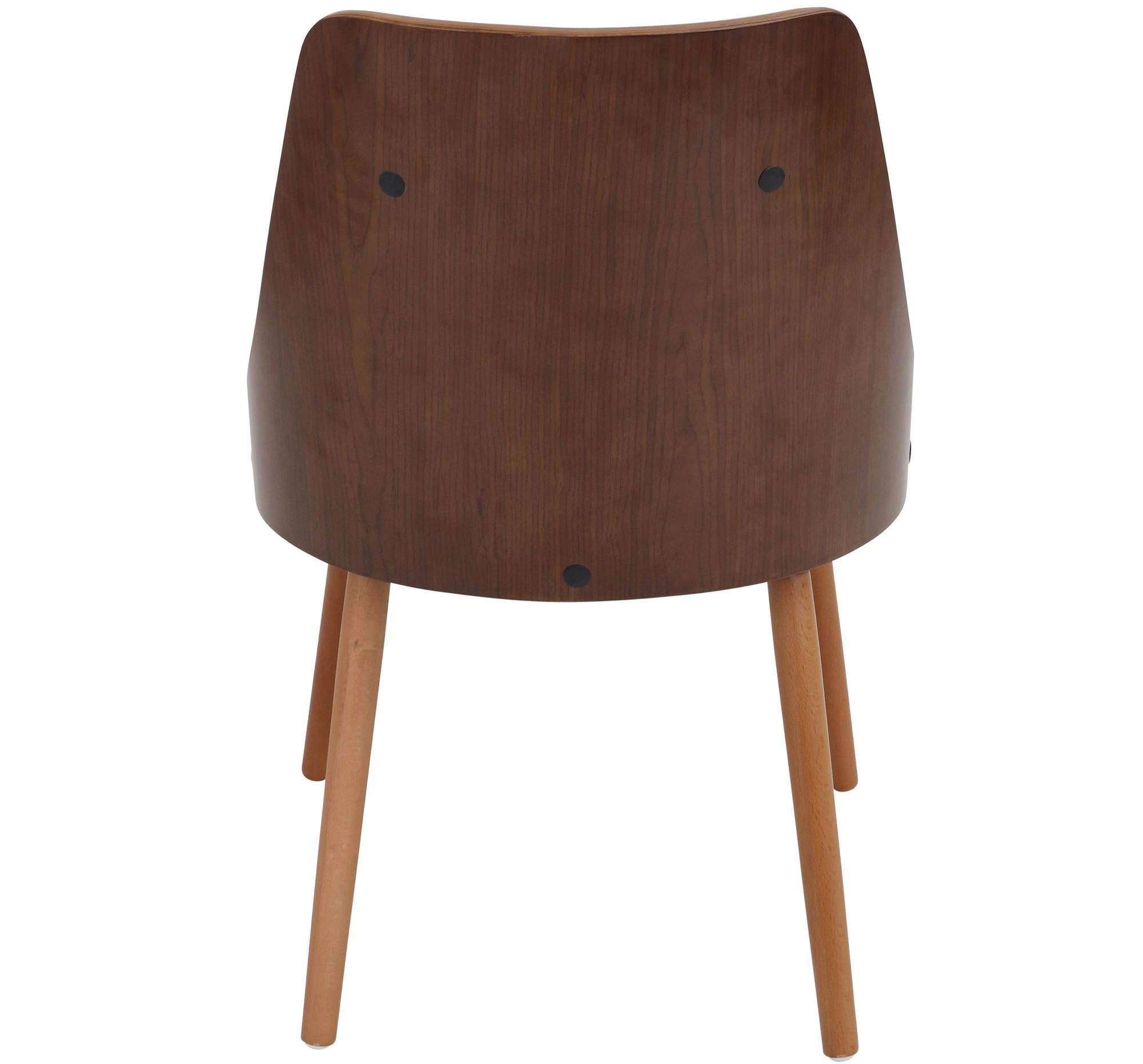 Gianna Walnut Grey Faux Leather Mid-Century Modern Accent Chair 11 Gianna Walnut Grey Faux Leather Mid-Century Modern Accent Chair - Image 11