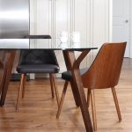 Gianna Walnut Grey Faux Leather Mid-Century Modern Accent Chair 21 Gianna Walnut Grey Faux Leather Mid-Century Modern Accent Chair