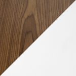 Gianna Walnut Wood White Faux Leather Mid-Century Barstool (Set of 2) 18 Gianna Walnut Wood White Faux Leather Mid-Century Barstool (Set of 2)