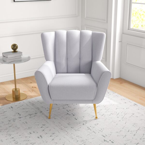 GiannaBoucleGreyArmchair 3