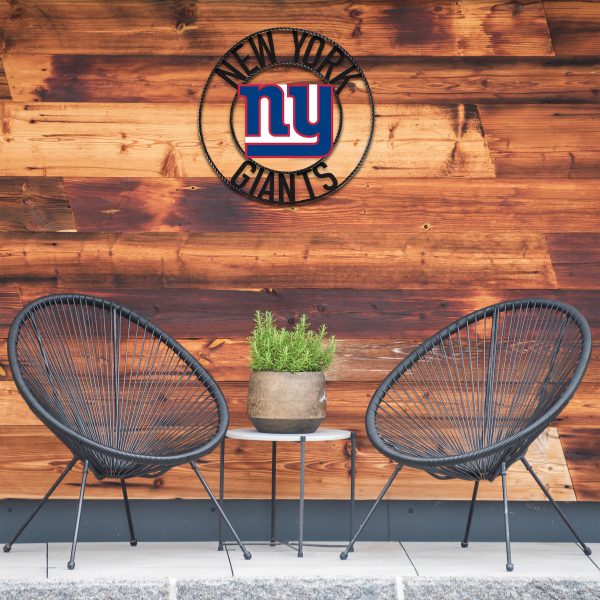 Giants 24 inch Wrought Iron Team Logo Wall Art 3