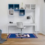 Giants 3x4 Spirit Area Rug NFL Officially Licensed WearOn Nylon