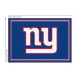 Giants 3x4 Spirit Area Rug NFL Officially Licensed WearOn Nylon