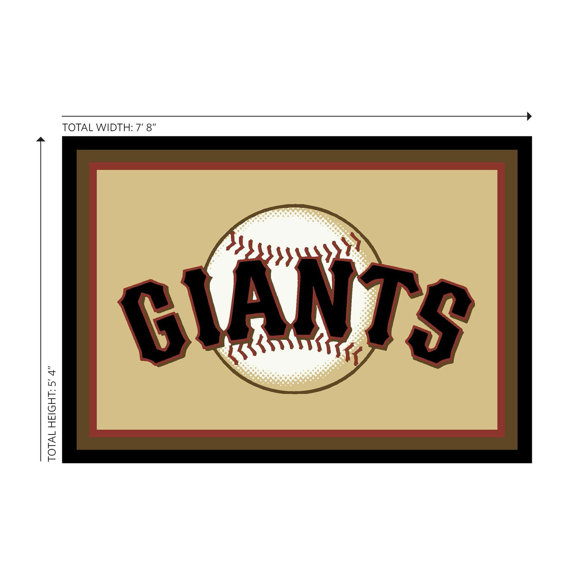 Giants 6x8 Spirit Rug Officially Licensed MLB Area Rug 3 Giants 6x8 Spirit Rug Officially Licensed MLB Area Rug - Image 3