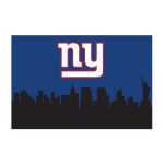 Giants Cityscape Washable Area Rug 2x3 Hometown Collection
