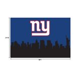 Giants Cityscape Washable Area Rug 2x3 Hometown Collection