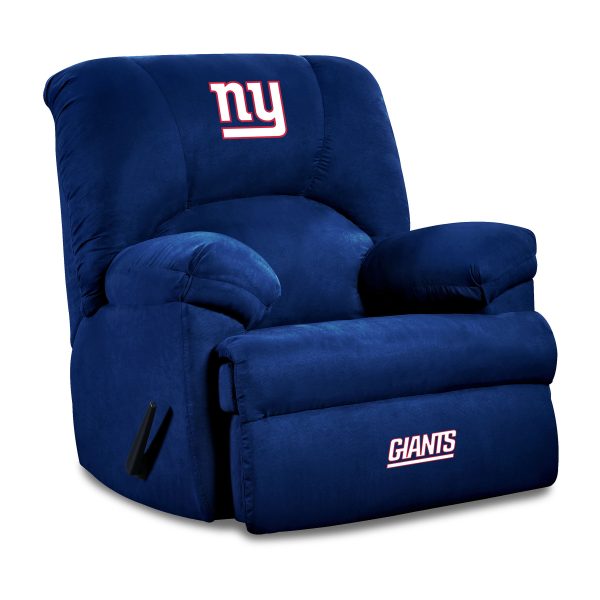 Giants Embroidered Microfiber Rocker Recliner Big Game Chair 3