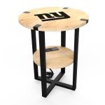 Giants Laser Etched Charging Station Side Table