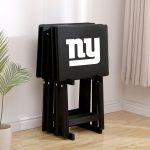 Giants NFL TV Snack Tray Set with Stand