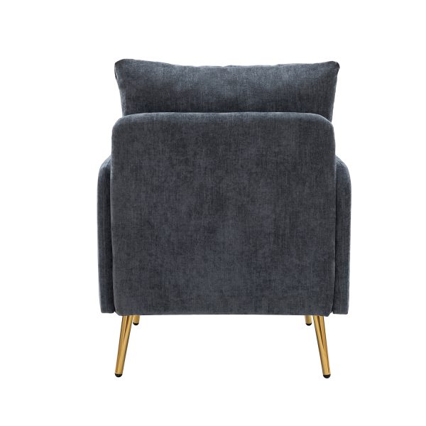 Giovann Navy Contemporary Accent Armchair 3