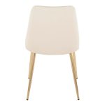 Giovanni Gold Cream Contemporary Accent Dining Chairs (Set of 2) 13 Giovanni Gold Cream Contemporary Accent Dining Chairs (Set of 2)