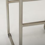 Givens 14.0L x 15.8W x 31.8H Brown Wood W/Silver Metal Frame Bar Stool