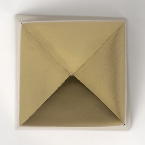 Giza Set of 2 4L x 4W Gold Elongated Pyramids 4