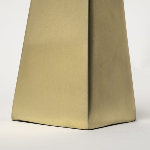 Giza Set of 2 4L x 4W Gold Elongated Pyramids 6