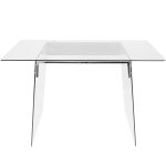 Glacier Contemporary Clear and Chrome Glass Desk 15 Glacier Contemporary Clear and Chrome Glass Desk