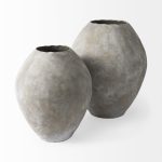 Gobi 23L x 28H Large Tan Ceramic Oval Vase