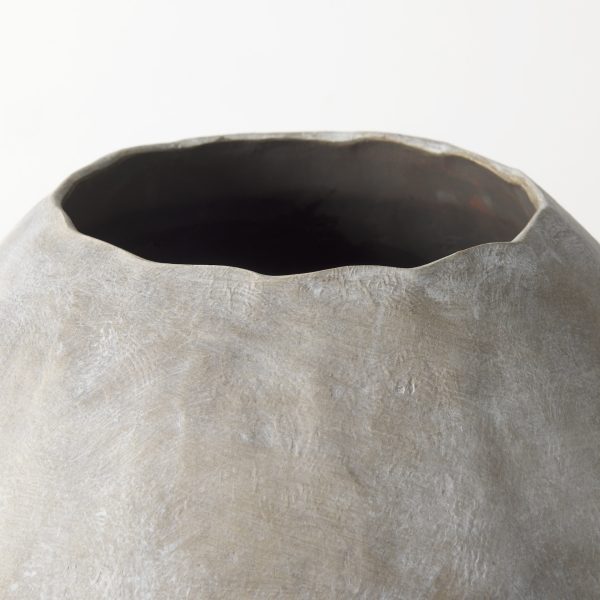 Gobi 23L x 28H Large Tan Ceramic Oval Vase 6