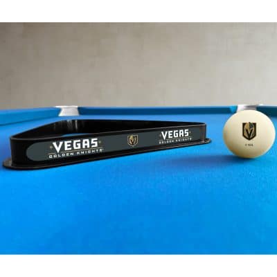 Golden Knights Cue Ball & Ball Rack