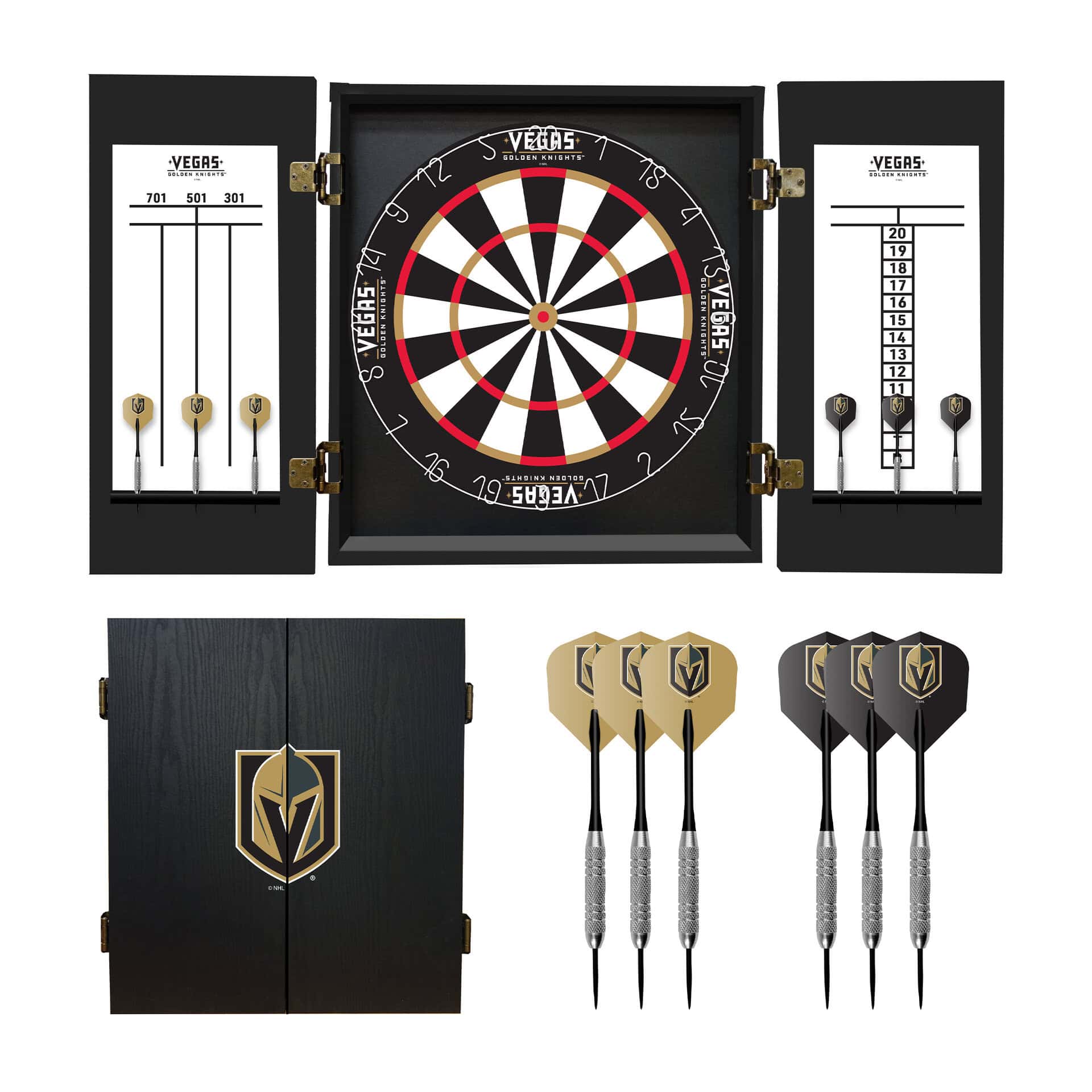 Golden Knights Fan's Choice Dartboard Set 7 Golden Knights Fan's Choice Dartboard Set - Image 7