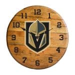 Golden Knights Oak Barrel Clock 5 Golden Knights Oak Barrel Clock