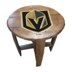 Golden Knights Oak Barrel Table 5 Golden Knights Oak Barrel Table
