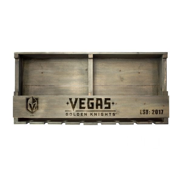 Golden Knights Reclaimed Wood Bar Shelf 1