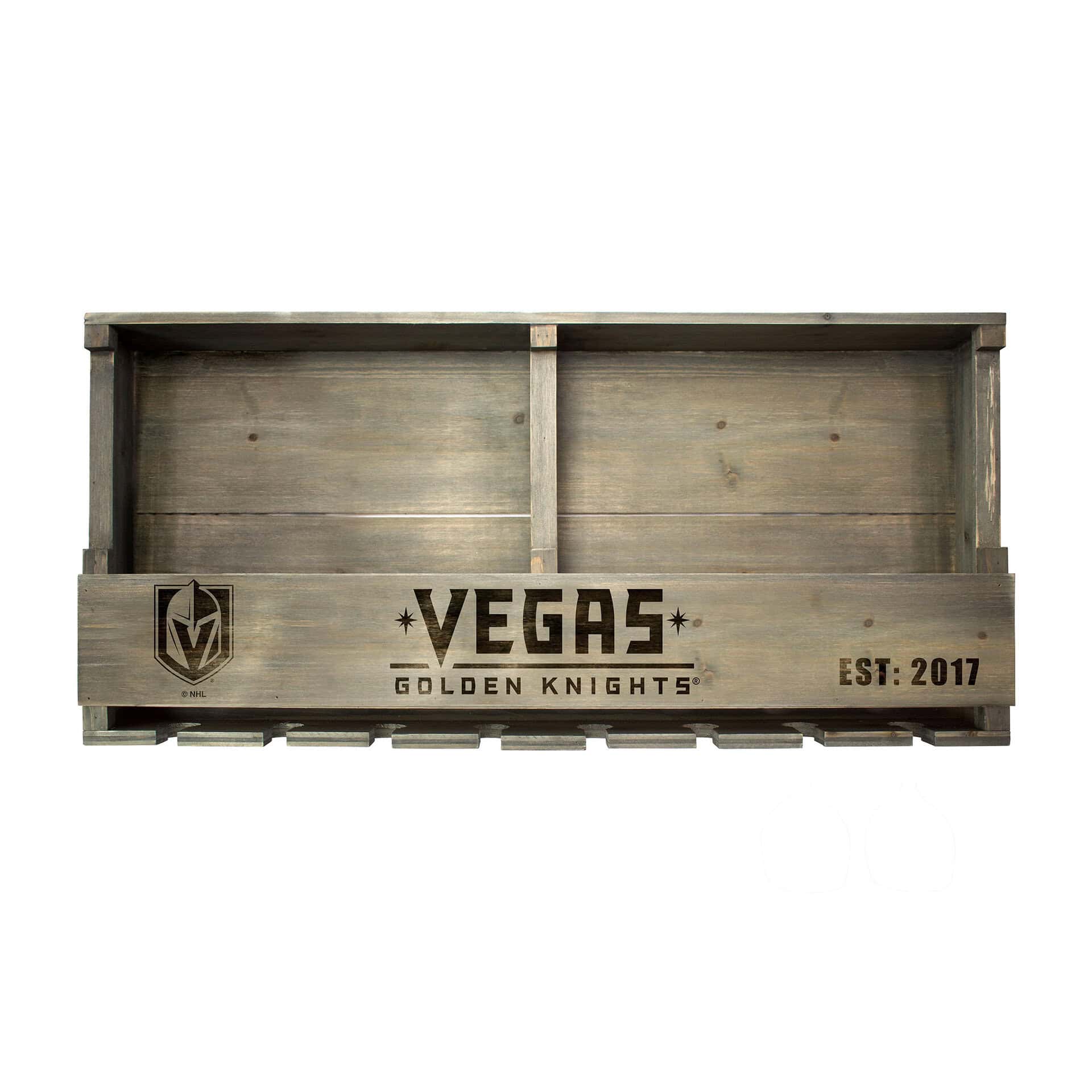Golden Knights Reclaimed Wood Bar Shelf 2 Golden Knights Reclaimed Wood Bar Shelf - Image 2