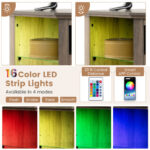 Corner Fireplace TV Stand with LED Lights and Smart Control