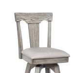 Graystone 24-Inch Panel Back Counter Stool with Upholstered Seat