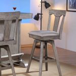 Graystone 24-Inch Panel Back Counter Stool with Upholstered Seat