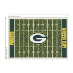 Green Bay Packers 8x11 Homefield Area Rug